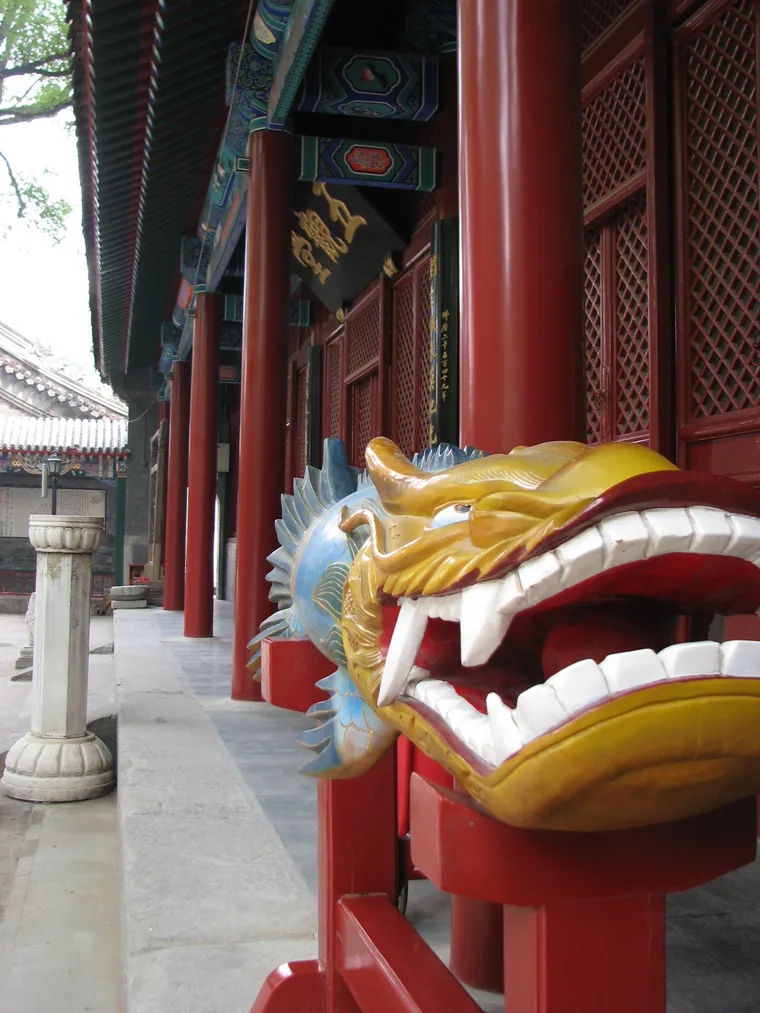 法源寺廊前的鱼龙造型