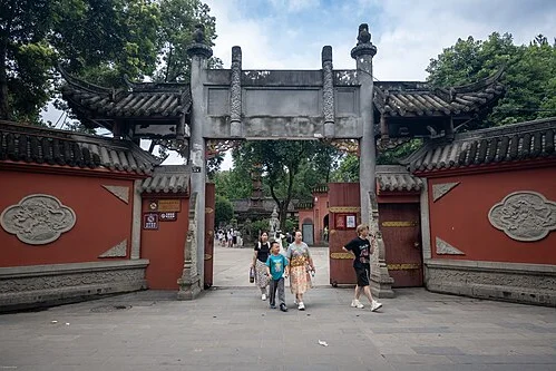 文殊院建筑与院落实景