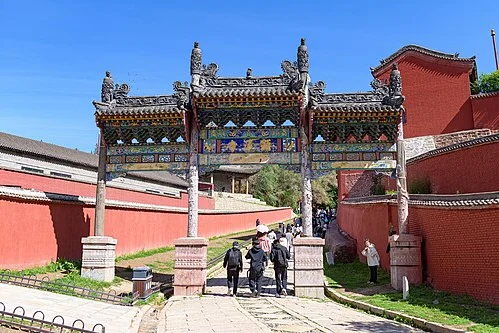 显通寺建筑与院落实景